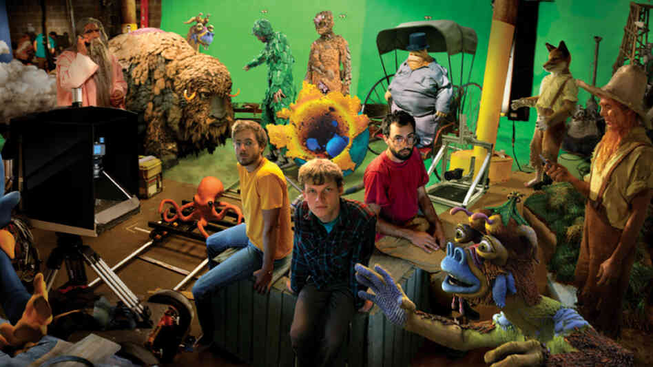 Isaiah Saxon (left), Sean Hellfritsch and Daren Rabinovitch began collaborating on films in San Francisco in 2003. Their digital animation company, Encyclopedia Pictura, combines live action, stop-motion and CGI components into a unique visual style.