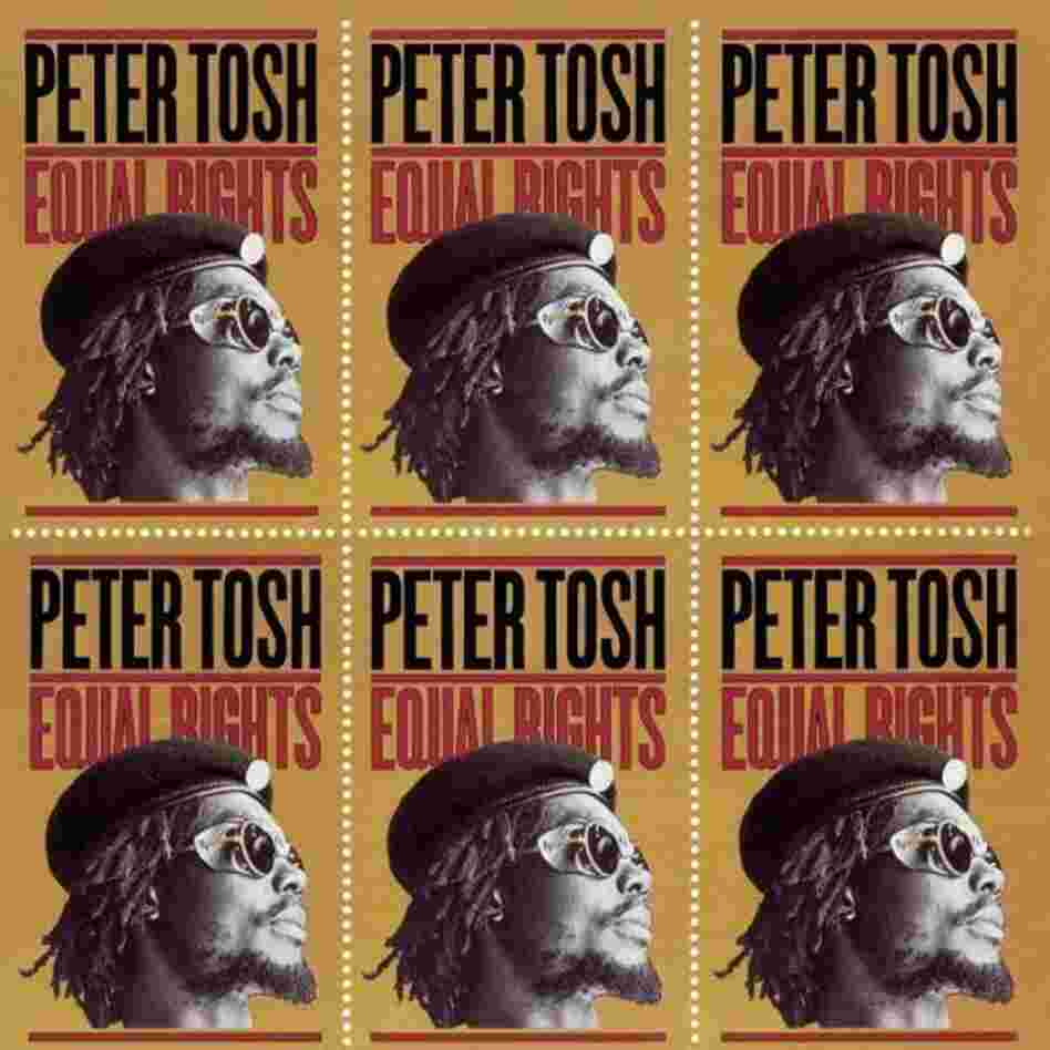 The guerrilla-aping cover of Tosh's 1977 album, Equal Rights. The guerrilla-aping cover of Tosh's 1977 album, Equal Rights.