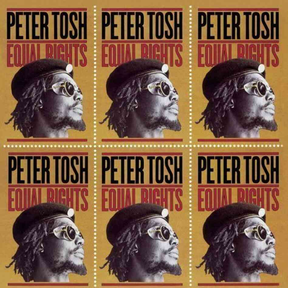 The guerrilla-aping cover of Tosh's 1977 album, Equal Rights. The guerrilla-aping cover of Tosh's 1977 album, Equal Rights.