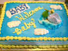 A cake for Lateefah's nameless and gender-unknown baby