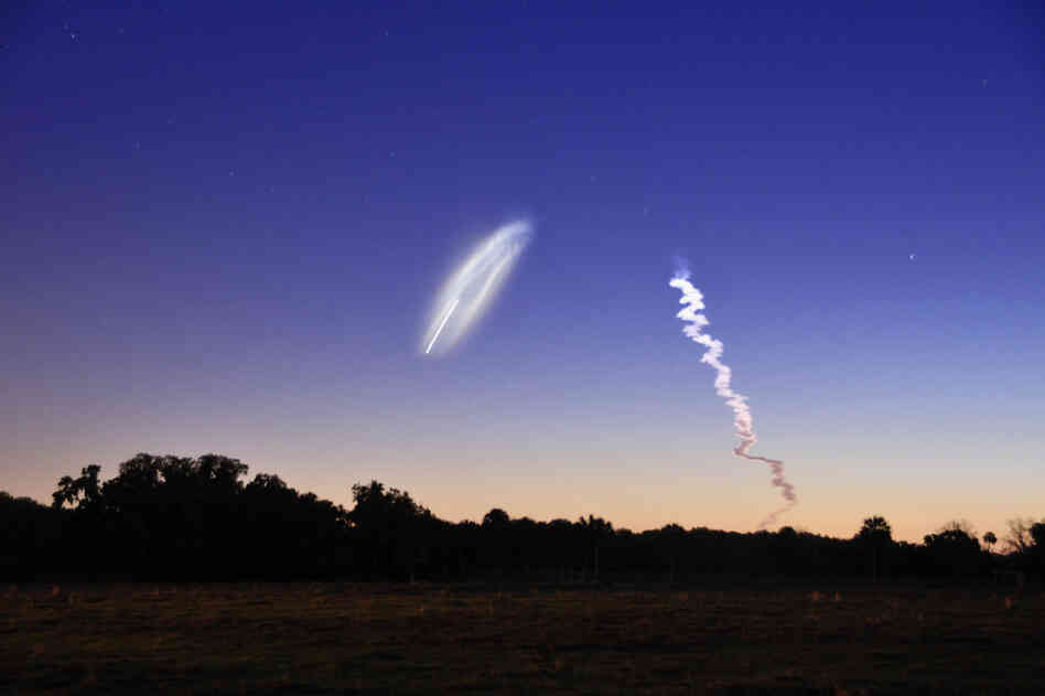 STS-131, Discovery, April, 2010:I had seen some truly spectacular Space Shuttle launches since the Columbia first rocketed into space, but this launch was in a whole new category. Standing alone at the edge of a deserted cow pasture, I watched in awe as the craft first appeared over a line of trees about a quarter mile away, and as it ascended towards space, was transfixed by the sight o...