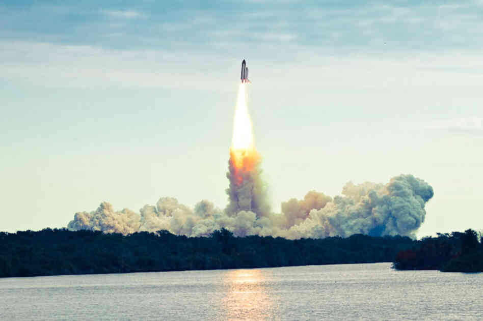 STS-134, Endeavor,  May, 2011:"It was amazing. People were cheering so loudly. For the first few seconds of lift-off, we relied on our visual senses to stimulate us: sound had not yet arrived. We were located three miles away from the launch site, and the first boom of the engines and the solid rocket boosters cracked about five seconds into the launch sequence. And what a phenomenal sou...