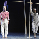 Thomas Dolie as Papageno and actor William Nadylam in Peter Brook's 'A Magic Flute.' Thomas Dolie as Papageno and actor William Nadylam in Peter Brook's 'A Magic Flute.'
