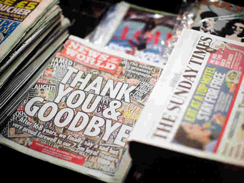 The scandal prompted News International to fold News of the World. Sunday's issue was the 168-year-old newspaper's last.