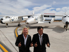 In the future, people will be carried into space by private-sector projects like the Virgin Galactic VSS Enterprise, says former astronaut Jeffrey Hoffman. Here, the Enterprise sits behind Virgin boss Richard Branson, left, and New Mexico Gov. Bill Richardson. In the future, people will be carried into space by private-sector projects like the Virgin Galactic VSS Enterprise, says former astronaut Jeffrey Hoffman. Here, the Enterprise sits behind Virgin boss Richard Branson, left, and New Mexico Gov. Bill Richardson.