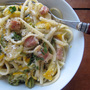 Linguine With Slow-Cooked Zucchini, Basil And Cream