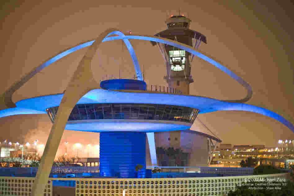 Ready For Take-Off: The Theme Building at the Los Angeles International Airport opened in 1961. The futuristic landmark was designed by William Pereira and Charles Luckman.
