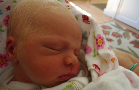 Finnley James Crossman-King was born July 3. Read Sarah's account of how he came into the world.