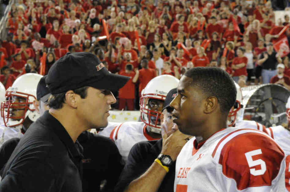 Eric Taylor is both coach and mentor to football star Vince Howard (Michael B. Jordan).