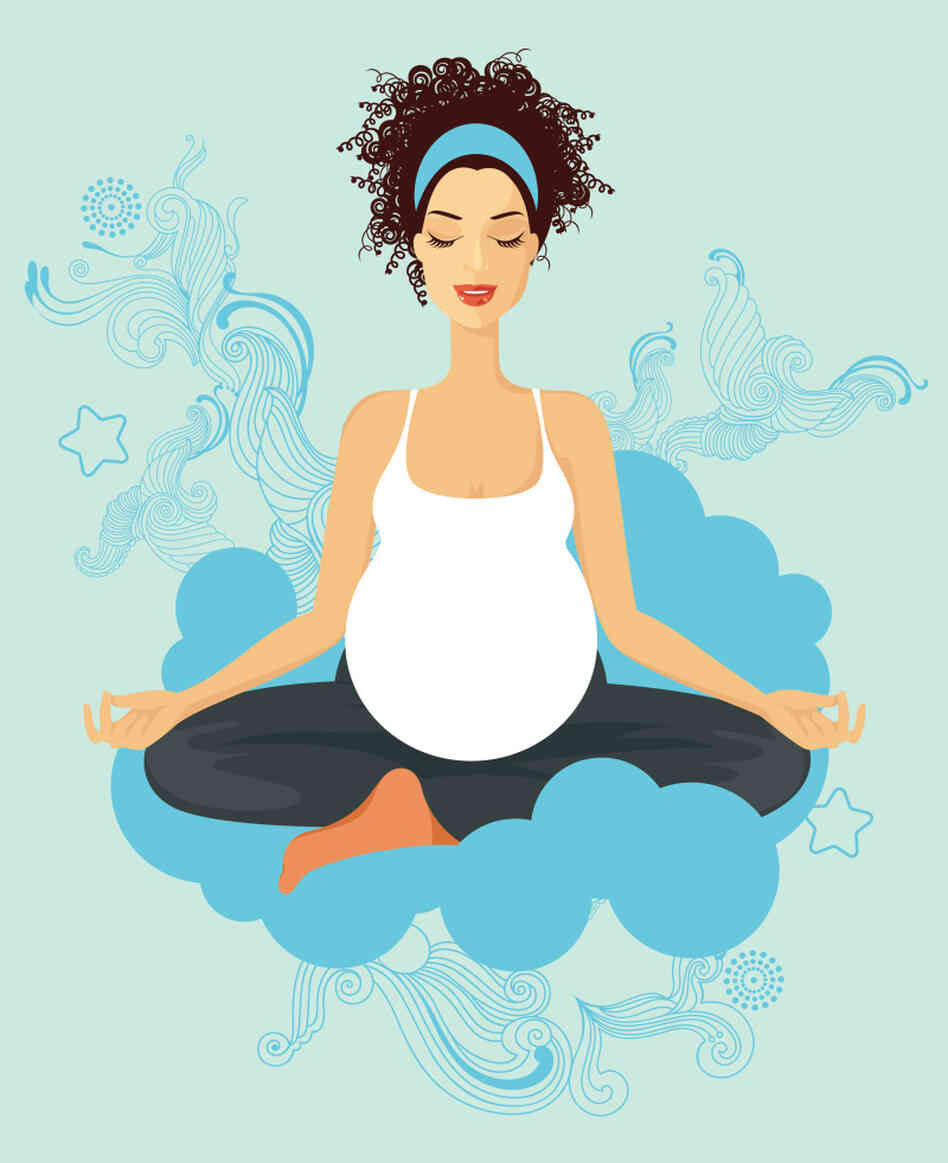 An illustration of a pregnant woman.
