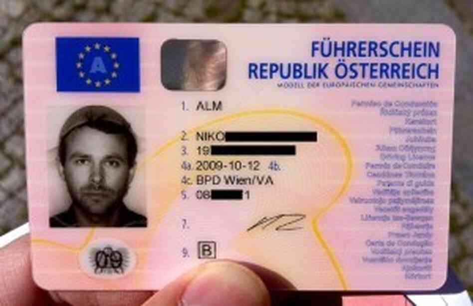 Niko Alm's driver's license.