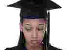 A sad graduate.