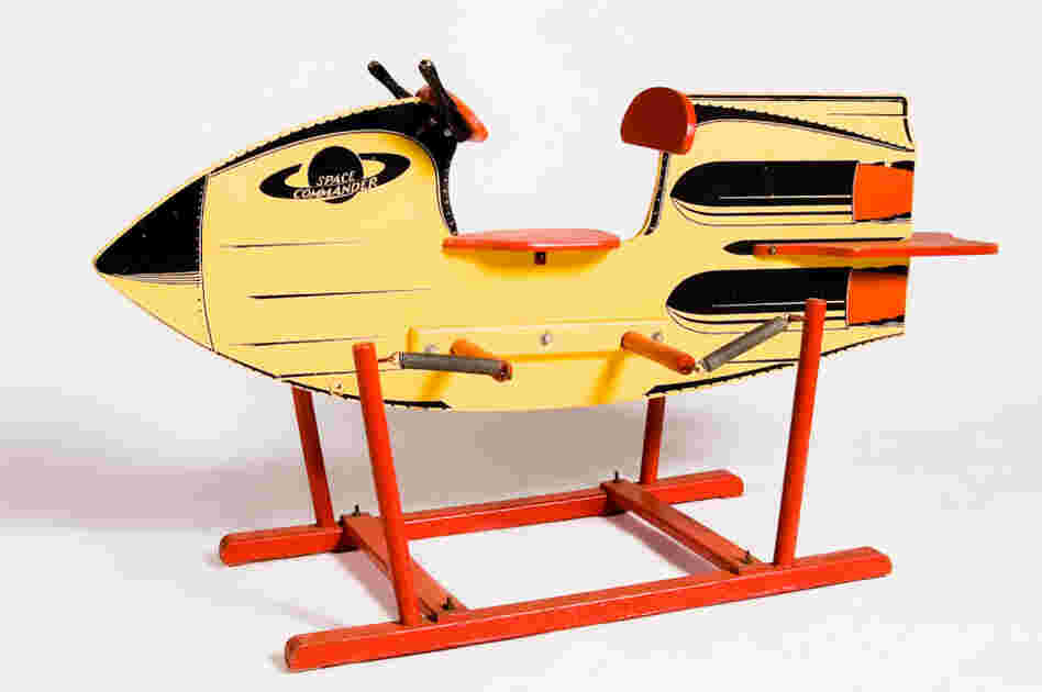 The "Space Commander Rocket Rider," made by the Delphos Bending Co. in 1953