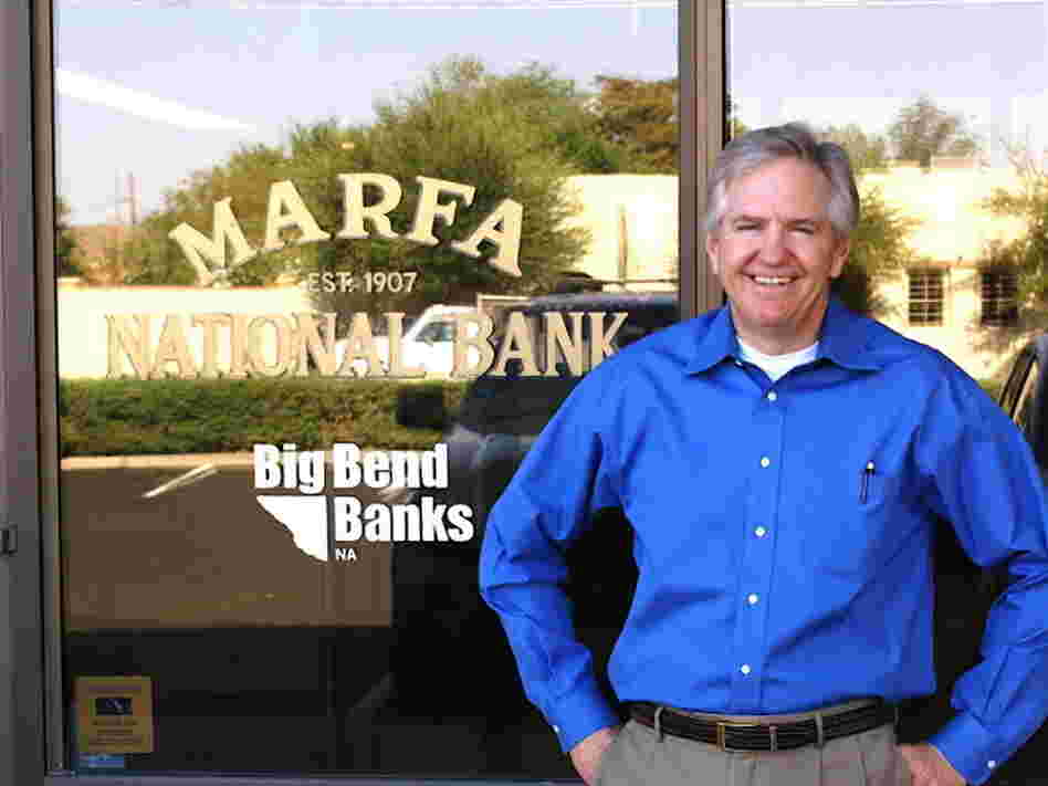 Chip Love, president of the Marfa National Bank, played a victim of Javier Bardem's psychopathic hitman in No Country For Old Men.