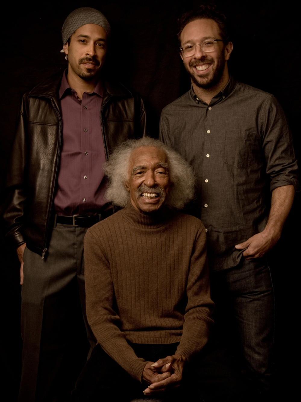 Gerald Wilson with his grandson Eric Otis (left) and son Anthony Wilson.