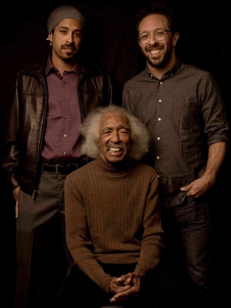 Gerald Wilson with his grandson Eric Otis (left) and son Anthony Wilson.