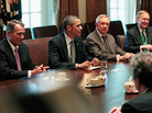 President Obama with congressional leaders at the White House, July 14, 2011. President Obama with congressional leaders at the White House, July 14, 2011.