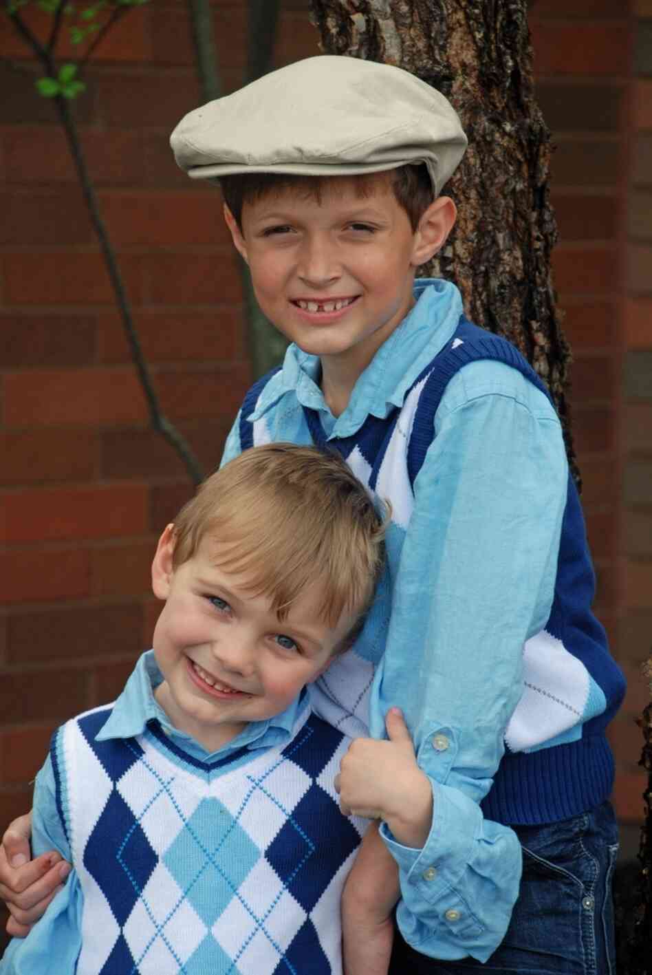The Pike boys, Andy (right) and Benny, are seen on Easter. The Pike boys, Andy (right) and Benny, are seen on Easter.