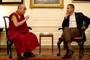 President Obama meets with the Dalai Lama at the White House on Saturday. President Obama meets with the Dalai Lama at the White House on Saturday.