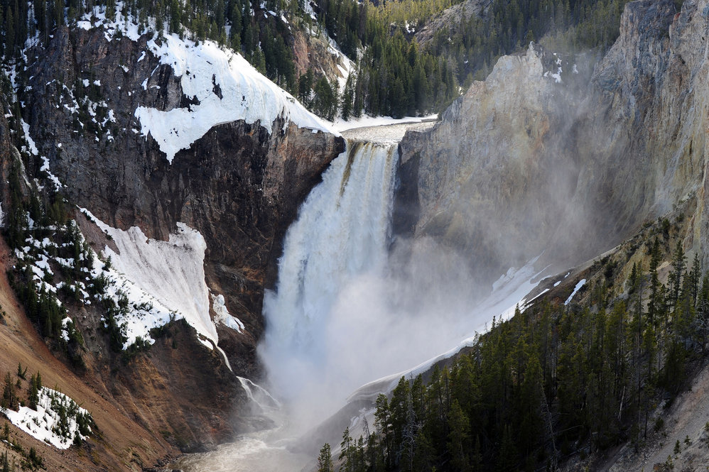 Lower Falls at the Yellowstone Grand Canyon