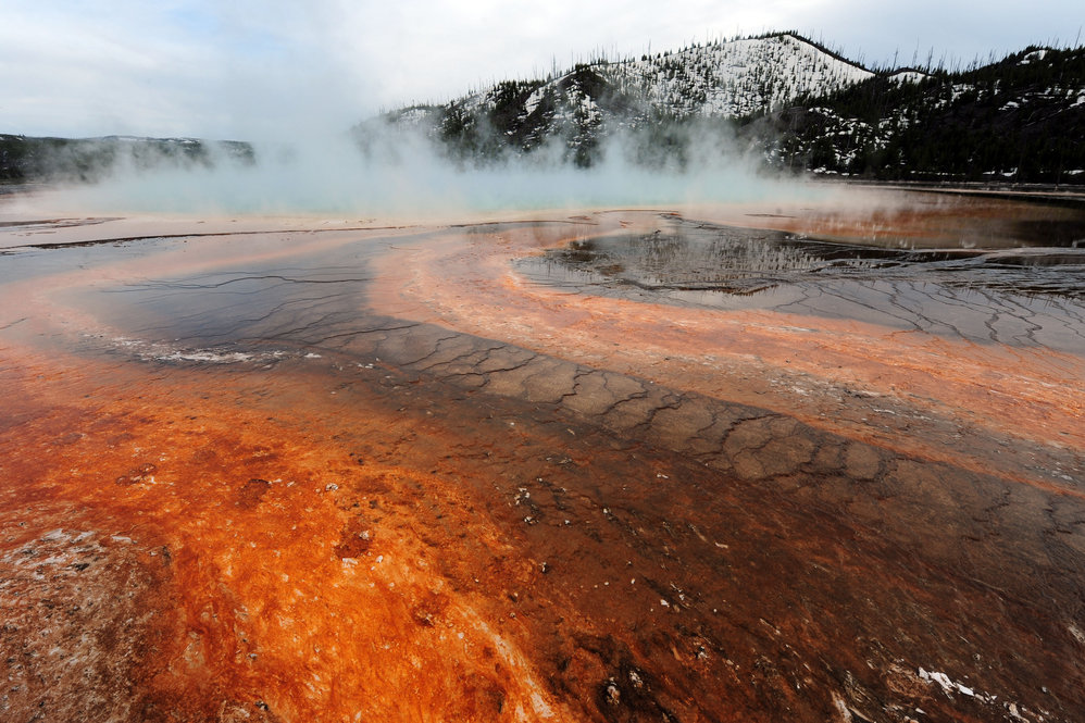 The Grand Prismatic hot spring