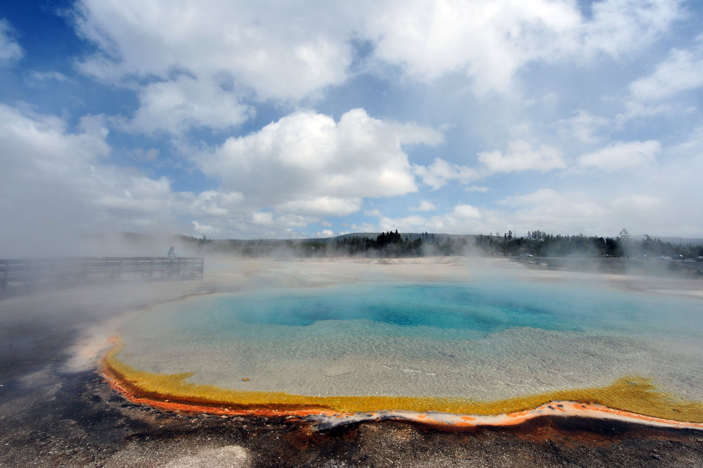 The Sunset Lake hot spring