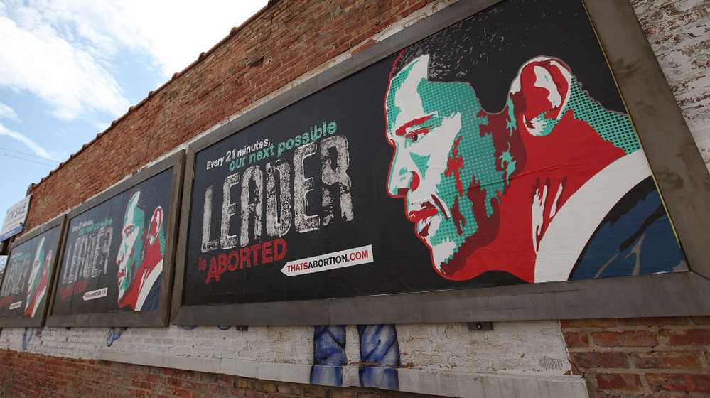 (March 29, 2011 file photo from Chicago): Controversial anti-abortion billboards depicting President Obama. They were sponsored by ThatsAbortion.com.
