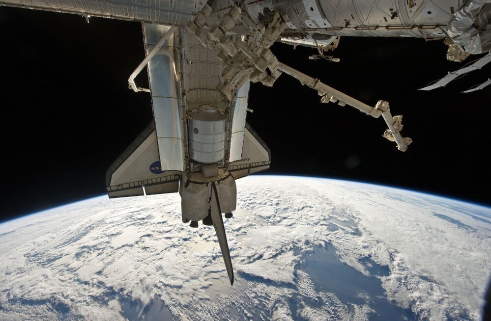 Docked to the International Space Station in April, 2010, space shuttle Discovery was a member of the fleet of shuttles that carried supplies, experiments and people to the orbiting outpost. Without the shuttle, other space vehicles, like the Russian Soyuz capsule, will be heavily relied upon.