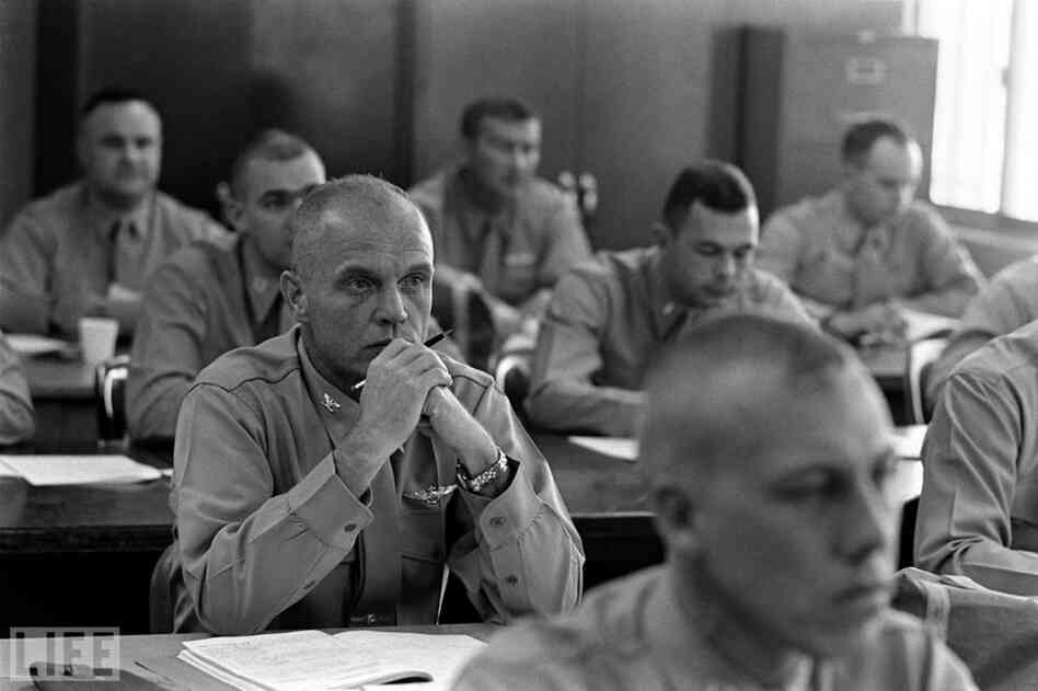 Glenn, Marine Corps Air Station El Toro, in Southern California, 1964. 