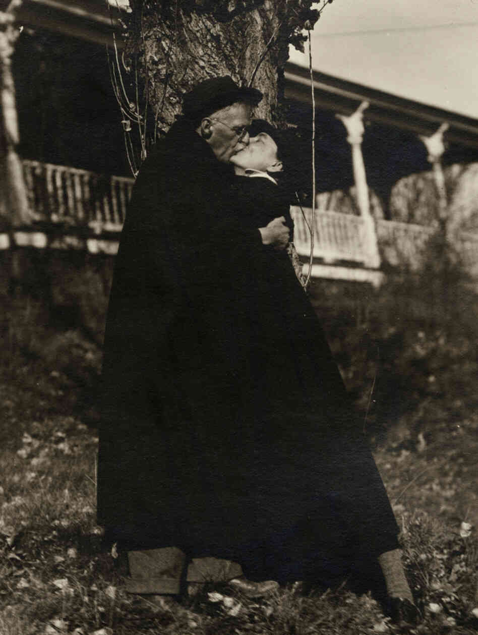 Alfred Stieglitz attached this photograph to a letter for Georgia O'Keeffe, dated July 10, 1929. Below the photograph he wrote, "I have destroyed 300 prints to-day. And much more literature. I haven't the heart to destroy this..."