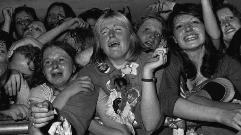 28th May 1974: Teenage fans at a David Cassidy concert at White City, London. (Photo by Tim Graham/Evening Standard/Getty Images) 28th May 1974: Teenage fans at a David Cassidy concert at White City, London. (Photo by Tim Graham/Evening Standard/Getty Images)