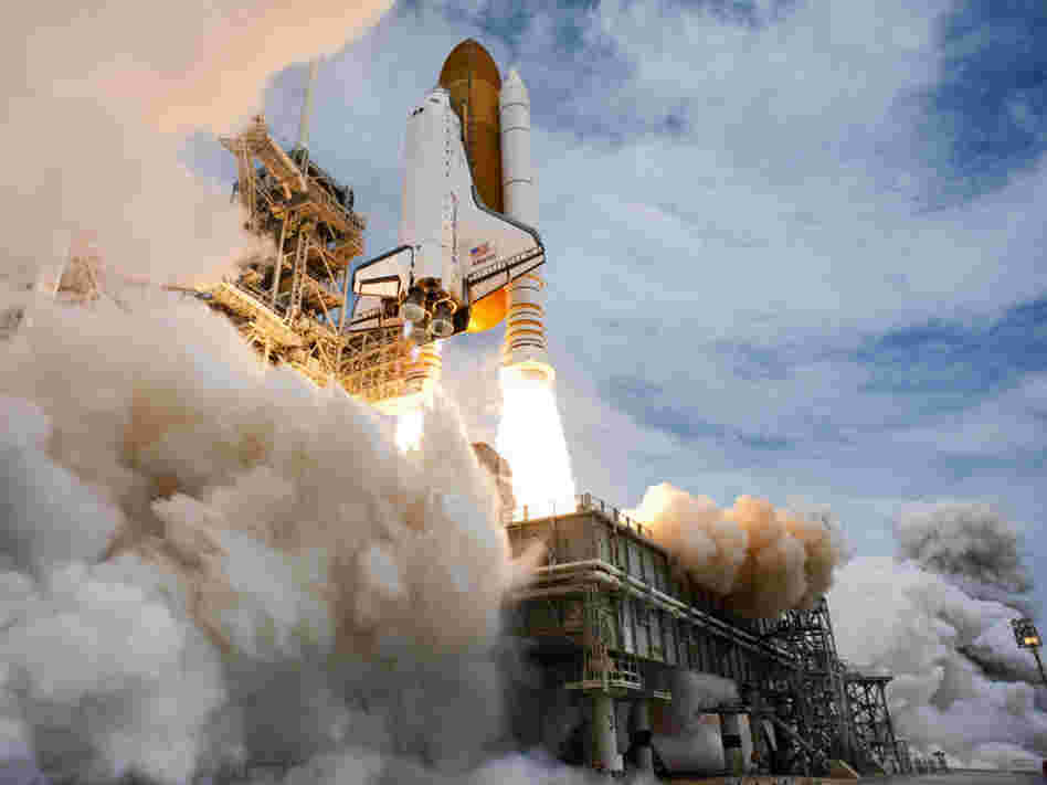 Atlantis lifts off from Kennedy Space Center on its final flight on July 8. There are plans for a next-generation space vehicle, but some space experts aren't sure if the vehicle will ever be completed.