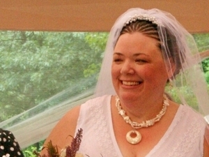 Lisa Lunt at her wedding reception shortly after she got married in Massachusetts in 2008. She and her wife have since split up, but are unable to divorce as their home state of Rhode Island doesn't recognize their marriage. Lisa Lunt at her wedding reception shortly after she got married in Massachusetts in 2008. She and her wife have since split up, but are unable to divorce as their home state of Rhode Island doesn't recognize their marriage.