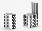 The High Museum of Art commissioned nendo, a Japanese design collective, to create Visible Structures — a 12-piece installation of furniture made out of form core and cardboard, reinforced with graphite tape. The High Museum of Art commissioned nendo, a Japanese design collective, to create Visible Structures — a 12-piece installation of furniture made out of form core and cardboard, reinforced with graphite tape.