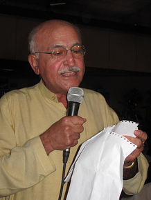 Swat Valley resident Ehsanullah Khan rises at the forum on deradicalization held in Swat Valley. He tells the conference that a judicial system that defies speedy justice is sowing the germ of radicalism: Swat Valley resident Ehsanullah Khan rises at the forum on deradicalization held in Swat Valley. He tells the conference that a judicial system that defies speedy justice is sowing the germ of radicalism: