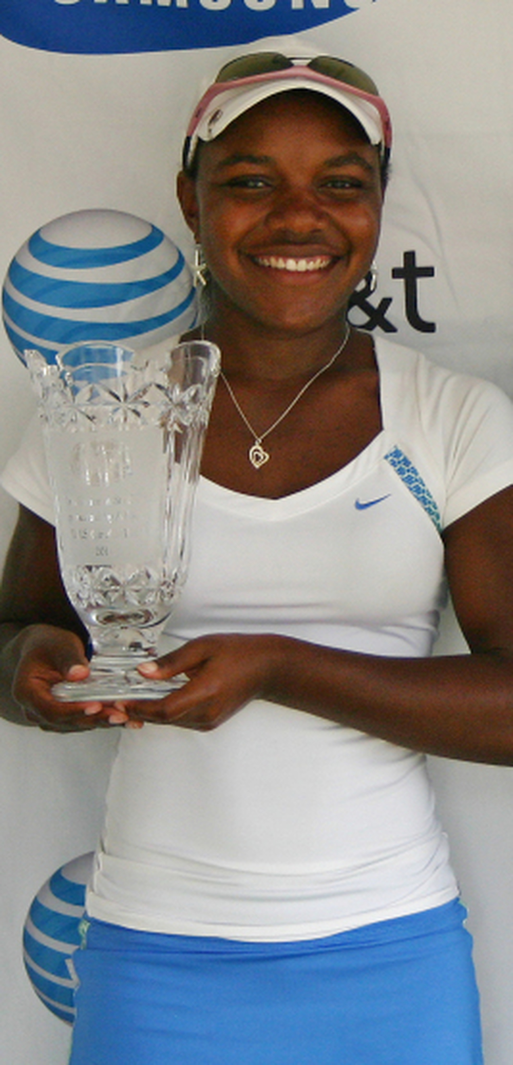 Mariah Stackhouse receives an award from the American Junior Golf Association tournament at Steelwood Country ClubÃÂ in Loxley, Ala., June 6-9, 2011.