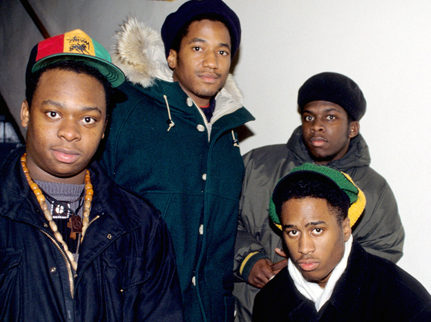 A Tribe Called Quest in the early days. From left to right, Jarobi White, Q-Tip, Ali Shaheed Muhammad and Phife Dawg.