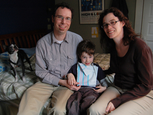 Zac and Penny Johnson's son Henry is 4, but they still have his hospital blanket in a box with other keepsakes. Zac remembers bringing one of these blankets home to their dog Daisy to smell, in anticipation of Henry's homecoming. Zac and Penny Johnson's son Henry is 4, but they still have his hospital blanket in a box with other keepsakes. Zac remembers bringing one of these blankets home to their dog Daisy to smell, in anticipation of Henry's homecoming.