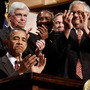 President Obama (with Dodd and Frank) after the bill into law.