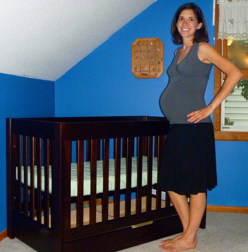 Emily Grace Whebbe spent hours researching what crib to buy before settling on this model by Babyletto.