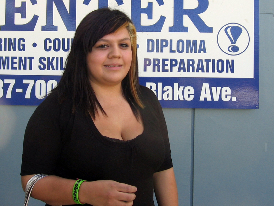 Lauren Ortega, 20, has two young kids and is struggling to finish her GED.