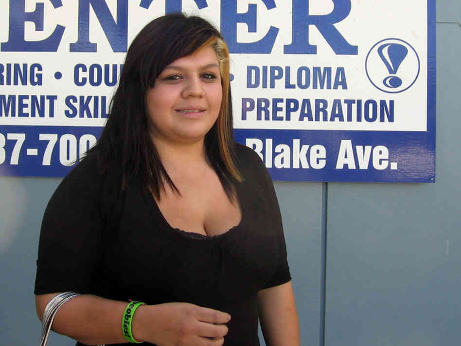 Lauren Ortega, 20, has two young kids and is struggling to finish her GED.