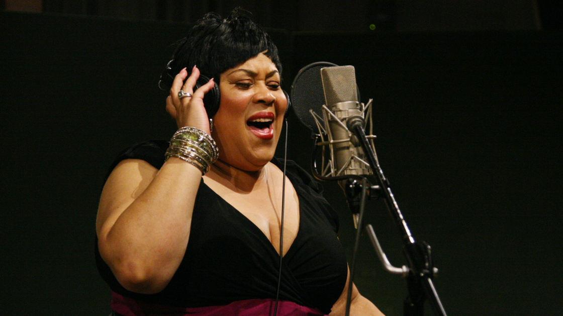 Martha Wash sings her classic "It's Raining Men" at NPR headquarters in Washington, D.C., on July 20.