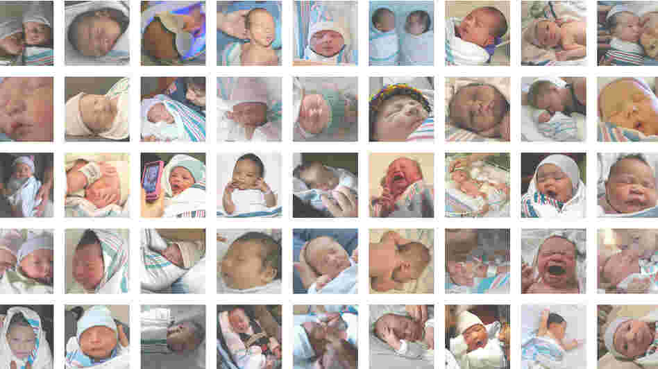 Last week, NPR asked for photos of newborns with the pink-and-blue-striped flannel blanket. We received close to 2,000 photos, from almost every state in the U.S. Last week, NPR asked for photos of newborns with the pink-and-blue-striped flannel blanket. We received close to 2,000 photos, from almost every state in the U.S.