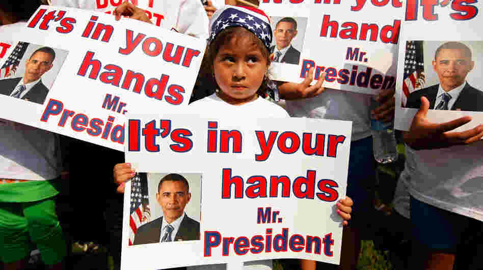 Last summer, dozens of U.S.-born children from across the country traveled to the White House with their undocumented parents to march and demonstrate against recent deportations. When President Obama ran for office, he promised to make comprehensive immigration reform a priority — a promise some say he hasn't fulfilled.
