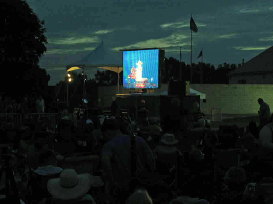 More than a million people were expected in the area around the Kennedy Space Center to watch the launch. Many arrived before sunrise to claim the best seats.