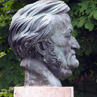 A bust of Richard Wagner (scupted by Arno Breker) stands in Bayreuth Festival Park on the grounds of the Bayreuth Festival. A bust of Richard Wagner (scupted by Arno Breker) stands in Bayreuth Festival Park on the grounds of the Bayreuth Festival.