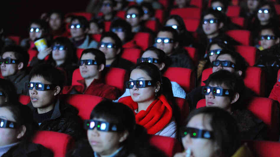 Chinese moviegoers wear 3-D glasses as they watch Avatar in January 2010. Chinese moviegoers wear 3-D glasses as they watch Avatar in January 2010.
