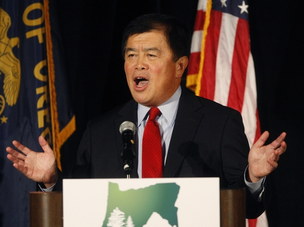Rep. David Wu (D-OR) on Election Day, 2010.
