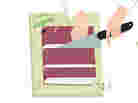 Illustration: A chef cuts up a book. Illustration: A chef cuts up a book.